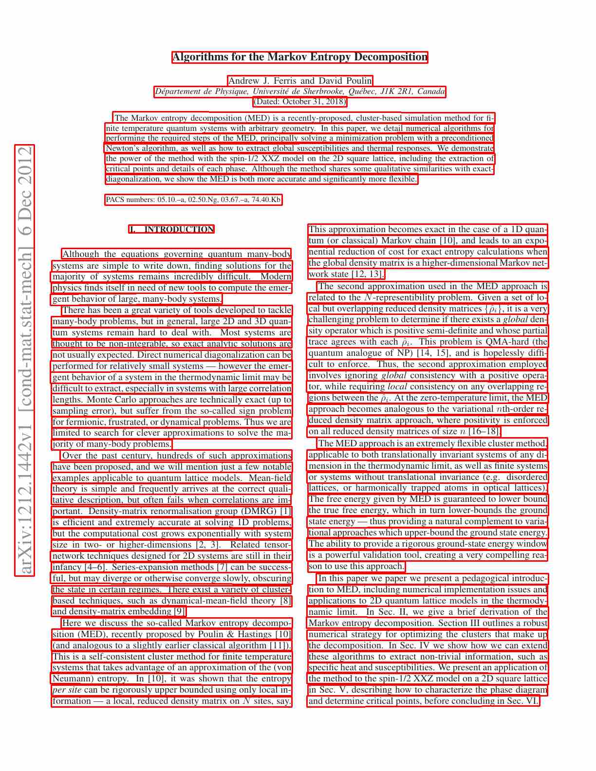 Visualization of text detection results showing bounding polygons around detected text regions.